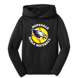 Hopedale Softball Youth Performance Fleece Hooded Pullover