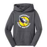 Hopedale Softball Youth Performance Fleece Hooded Pullover